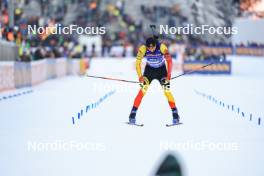 11.01.2024, Ruhpolding, Germany (GER): Cesar Beauvais (BEL) - IBU World Cup Biathlon, relay men, Ruhpolding (GER). www.nordicfocus.com. © Manzoni/NordicFocus. Every downloaded picture is fee-liable.