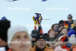 11.01.2024, Ruhpolding, Germany (GER): Marek Mackels (BEL) - IBU World Cup Biathlon, relay men, Ruhpolding (GER). www.nordicfocus.com. © Manzoni/NordicFocus. Every downloaded picture is fee-liable.