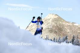 10.01.2024, Ruhpolding, Germany (GER): Anastasiya Merkushyna (UKR) - IBU World Cup Biathlon, relay women, Ruhpolding (GER). www.nordicfocus.com. © Manzoni/NordicFocus. Every downloaded picture is fee-liable.