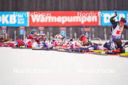 10.01.2024, Ruhpolding, Germany (GER): Lisa Theresa Hauser (AUT), Tereza Vobornikova (CZE), (l-r) - IBU World Cup Biathlon, relay women, Ruhpolding (GER). www.nordicfocus.com. © Thibaut/NordicFocus. Every downloaded picture is fee-liable.