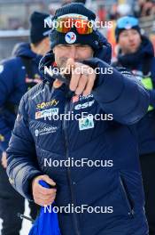 10.01.2024, Ruhpolding, Germany (GER): Lionel Laurent (FRA), media coordinator Team France - IBU World Cup Biathlon, relay women, Ruhpolding (GER). www.nordicfocus.com. © Manzoni/NordicFocus. Every downloaded picture is fee-liable.