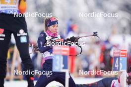 10.01.2024, Ruhpolding, Germany (GER): Michela Carrara (ITA) - IBU World Cup Biathlon, relay women, Ruhpolding (GER). www.nordicfocus.com. © Thibaut/NordicFocus. Every downloaded picture is fee-liable.