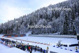 10.01.2024, Ruhpolding, Germany (GER): Event Feature: Shooting range - IBU World Cup Biathlon, relay women, Ruhpolding (GER). www.nordicfocus.com. © Manzoni/NordicFocus. Every downloaded picture is fee-liable.