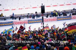 10.01.2024, Ruhpolding, Germany (GER): Event Feature: fans- IBU World Cup Biathlon, relay women, Ruhpolding (GER). www.nordicfocus.com. © Thibaut/NordicFocus. Every downloaded picture is fee-liable.
