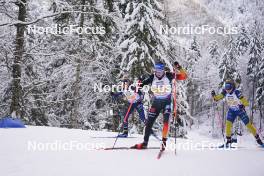 10.01.2024, Ruhpolding, Germany (GER): ++, Sophie Chauveau (FRA), Franziska Preuss (GER), Mona Brorsson (SWE), (l-r) - IBU World Cup Biathlon, relay women, Ruhpolding (GER). www.nordicfocus.com. © Thibaut/NordicFocus. Every downloaded picture is fee-liable.