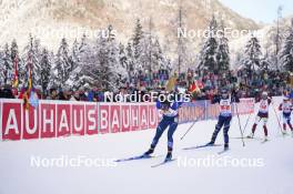 10.01.2024, Ruhpolding, Germany (GER): Deedra Irwin (USA), Samuela Comola (ITA), Baiba Bendika (LAT), (l-r) - IBU World Cup Biathlon, relay women, Ruhpolding (GER). www.nordicfocus.com. © Thibaut/NordicFocus. Every downloaded picture is fee-liable.
