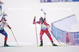 10.01.2024, Ruhpolding, Germany (GER): Anna Gandler (AUT) - IBU World Cup Biathlon, relay women, Ruhpolding (GER). www.nordicfocus.com. © Thibaut/NordicFocus. Every downloaded picture is fee-liable.