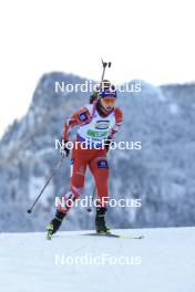 10.01.2024, Ruhpolding, Germany (GER): Anna Gandler (AUT) - IBU World Cup Biathlon, relay women, Ruhpolding (GER). www.nordicfocus.com. © Manzoni/NordicFocus. Every downloaded picture is fee-liable.