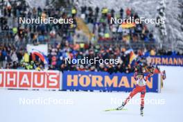 10.01.2024, Ruhpolding, Germany (GER): Anna Juppe (AUT) - IBU World Cup Biathlon, relay women, Ruhpolding (GER). www.nordicfocus.com. © Manzoni/NordicFocus. Every downloaded picture is fee-liable.