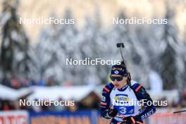 10.01.2024, Ruhpolding, Germany (GER): Julia Simon (FRA) - IBU World Cup Biathlon, relay women, Ruhpolding (GER). www.nordicfocus.com. © Manzoni/NordicFocus. Every downloaded picture is fee-liable.