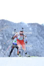 10.01.2024, Ruhpolding, Germany (GER): Lena Haecki-Gross (SUI) - IBU World Cup Biathlon, relay women, Ruhpolding (GER). www.nordicfocus.com. © Manzoni/NordicFocus. Every downloaded picture is fee-liable.