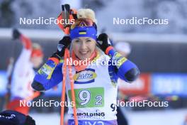 10.01.2024, Ruhpolding, Germany (GER): Yuliia Dzhima (UKR) - IBU World Cup Biathlon, relay women, Ruhpolding (GER). www.nordicfocus.com. © Manzoni/NordicFocus. Every downloaded picture is fee-liable.