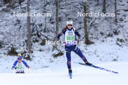 10.01.2024, Ruhpolding, Germany (GER): Jeanne Richard (FRA) - IBU World Cup Biathlon, relay women, Ruhpolding (GER). www.nordicfocus.com. © Manzoni/NordicFocus. Every downloaded picture is fee-liable.