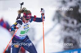 10.01.2024, Ruhpolding, Germany (GER): Karoline Offigstad Knotten (NOR) - IBU World Cup Biathlon, relay women, Ruhpolding (GER). www.nordicfocus.com. © Thibaut/NordicFocus. Every downloaded picture is fee-liable.