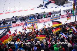 10.01.2024, Ruhpolding, Germany (GER): Event Feature: start compenition- IBU World Cup Biathlon, relay women, Ruhpolding (GER). www.nordicfocus.com. © Thibaut/NordicFocus. Every downloaded picture is fee-liable.