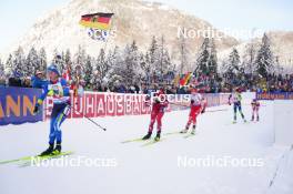 10.01.2024, Ruhpolding, Germany (GER): Iryna Petrenko (UKR), Lisa Theresa Hauser (AUT), Natalia Sidorowicz (POL), (l-r) - IBU World Cup Biathlon, relay women, Ruhpolding (GER). www.nordicfocus.com. © Thibaut/NordicFocus. Every downloaded picture is fee-liable.