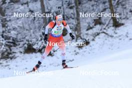 10.01.2024, Ruhpolding, Germany (GER): Benita Peiffer (CAN) - IBU World Cup Biathlon, relay women, Ruhpolding (GER). www.nordicfocus.com. © Manzoni/NordicFocus. Every downloaded picture is fee-liable.