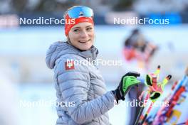 10.01.2024, Ruhpolding, Germany (GER): Amy Baserga (SUI) - IBU World Cup Biathlon, relay women, Ruhpolding (GER). www.nordicfocus.com. © Manzoni/NordicFocus. Every downloaded picture is fee-liable.