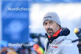 10.01.2024, Ruhpolding, Germany (GER): Remo Krug (GER) coach Team Switzerland - IBU World Cup Biathlon, relay women, Ruhpolding (GER). www.nordicfocus.com. © Manzoni/NordicFocus. Every downloaded picture is fee-liable.