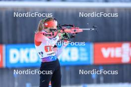 10.01.2024, Ruhpolding, Germany (GER): Emma Lunder (CAN) - IBU World Cup Biathlon, relay women, Ruhpolding (GER). www.nordicfocus.com. © Manzoni/NordicFocus. Every downloaded picture is fee-liable.