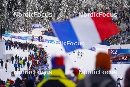 10.01.2024, Ruhpolding, Germany (GER): Jeanne Richard (FRA), Linn Persson (SWE), (l-r) - IBU World Cup Biathlon, relay women, Ruhpolding (GER). www.nordicfocus.com. © Thibaut/NordicFocus. Every downloaded picture is fee-liable.