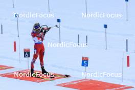 10.01.2024, Ruhpolding, Germany (GER): Lisa Theresa Hauser (AUT) - IBU World Cup Biathlon, relay women, Ruhpolding (GER). www.nordicfocus.com. © Manzoni/NordicFocus. Every downloaded picture is fee-liable.