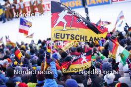 10.01.2024, Ruhpolding, Germany (GER): Event Feature: Germany fans- IBU World Cup Biathlon, relay women, Ruhpolding (GER). www.nordicfocus.com. © Thibaut/NordicFocus. Every downloaded picture is fee-liable.
