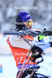 13.01.2024, Ruhpolding, Germany (GER): Jeremy Finello (SUI) - IBU World Cup Biathlon, sprint men, Ruhpolding (GER). www.nordicfocus.com. © Manzoni/NordicFocus. Every downloaded picture is fee-liable.