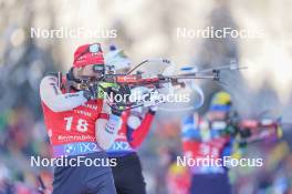 13.01.2024, Ruhpolding, Germany (GER): Joscha Burkhalter (SUI) - IBU World Cup Biathlon, sprint men, Ruhpolding (GER). www.nordicfocus.com. © Thibaut/NordicFocus. Every downloaded picture is fee-liable.