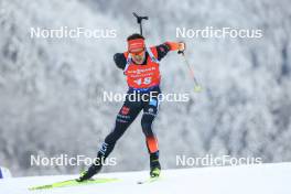 13.01.2024, Ruhpolding, Germany (GER): Philipp Horn (GER) - IBU World Cup Biathlon, sprint men, Ruhpolding (GER). www.nordicfocus.com. © Manzoni/NordicFocus. Every downloaded picture is fee-liable.