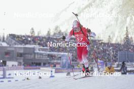 13.01.2024, Ruhpolding, Germany (GER): Adam Runnalls (CAN) - IBU World Cup Biathlon, sprint men, Ruhpolding (GER). www.nordicfocus.com. © Thibaut/NordicFocus. Every downloaded picture is fee-liable.