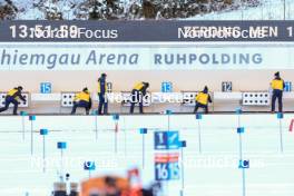 13.01.2024, Ruhpolding, Germany (GER): Event Feature: Changing targets at the shooting range - IBU World Cup Biathlon, sprint men, Ruhpolding (GER). www.nordicfocus.com. © Manzoni/NordicFocus. Every downloaded picture is fee-liable.