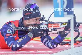 13.01.2024, Ruhpolding, Germany (GER): Quentin Fillon Maillet (FRA) - IBU World Cup Biathlon, sprint men, Ruhpolding (GER). www.nordicfocus.com. © Thibaut/NordicFocus. Every downloaded picture is fee-liable.