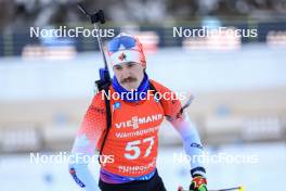 13.01.2024, Ruhpolding, Germany (GER): Adam Runnalls (CAN) - IBU World Cup Biathlon, sprint men, Ruhpolding (GER). www.nordicfocus.com. © Manzoni/NordicFocus. Every downloaded picture is fee-liable.