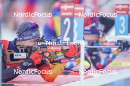 13.01.2024, Ruhpolding, Germany (GER): Justus Strelow (GER) - IBU World Cup Biathlon, sprint men, Ruhpolding (GER). www.nordicfocus.com. © Thibaut/NordicFocus. Every downloaded picture is fee-liable.
