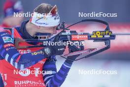13.01.2024, Ruhpolding, Germany (GER): Emilien Jacquelin (FRA) - IBU World Cup Biathlon, sprint men, Ruhpolding (GER). www.nordicfocus.com. © Thibaut/NordicFocus. Every downloaded picture is fee-liable.