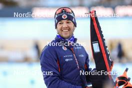13.01.2024, Ruhpolding, Germany (GER): Vincent Bonacci (USA) - IBU World Cup Biathlon, sprint men, Ruhpolding (GER). www.nordicfocus.com. © Manzoni/NordicFocus. Every downloaded picture is fee-liable.