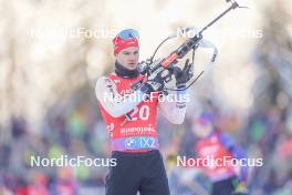 13.01.2024, Ruhpolding, Germany (GER): Niklas Hartweg (SUI) - IBU World Cup Biathlon, sprint men, Ruhpolding (GER). www.nordicfocus.com. © Thibaut/NordicFocus. Every downloaded picture is fee-liable.