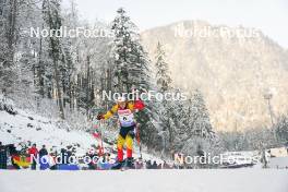 12.01.2024, Ruhpolding, Germany (GER): Lotte Lie (BEL) - IBU World Cup Biathlon, sprint women, Ruhpolding (GER). www.nordicfocus.com. © Thibaut/NordicFocus. Every downloaded picture is fee-liable.
