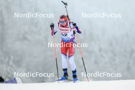 12.01.2024, Ruhpolding, Germany (GER): Ekaterina Avvakumova (KOR) - IBU World Cup Biathlon, sprint women, Ruhpolding (GER). www.nordicfocus.com. © Manzoni/NordicFocus. Every downloaded picture is fee-liable.