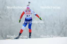 12.01.2024, Ruhpolding, Germany (GER): Lucie Charvatova (CZE) - IBU World Cup Biathlon, sprint women, Ruhpolding (GER). www.nordicfocus.com. © Manzoni/NordicFocus. Every downloaded picture is fee-liable.