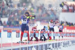 12.01.2024, Ruhpolding, Germany (GER): Kelsey Joan Dickinson (USA) - IBU World Cup Biathlon, sprint women, Ruhpolding (GER). www.nordicfocus.com. © Thibaut/NordicFocus. Every downloaded picture is fee-liable.