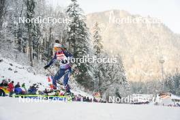 12.01.2024, Ruhpolding, Germany (GER): Lou Jeanmonnot (FRA) - IBU World Cup Biathlon, sprint women, Ruhpolding (GER). www.nordicfocus.com. © Thibaut/NordicFocus. Every downloaded picture is fee-liable.