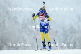 12.01.2024, Ruhpolding, Germany (GER): Mona Brorsson (SWE) - IBU World Cup Biathlon, sprint women, Ruhpolding (GER). www.nordicfocus.com. © Manzoni/NordicFocus. Every downloaded picture is fee-liable.