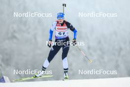 12.01.2024, Ruhpolding, Germany (GER): Regina Ermits (EST) - IBU World Cup Biathlon, sprint women, Ruhpolding (GER). www.nordicfocus.com. © Manzoni/NordicFocus. Every downloaded picture is fee-liable.