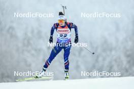 12.01.2024, Ruhpolding, Germany (GER): Lou Jeanmonnot (FRA) - IBU World Cup Biathlon, sprint women, Ruhpolding (GER). www.nordicfocus.com. © Manzoni/NordicFocus. Every downloaded picture is fee-liable.