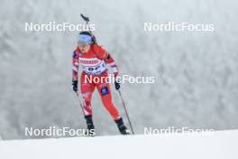 12.01.2024, Ruhpolding, Germany (GER): Dunja Zdouc (AUT) - IBU World Cup Biathlon, sprint women, Ruhpolding (GER). www.nordicfocus.com. © Manzoni/NordicFocus. Every downloaded picture is fee-liable.