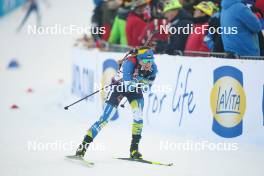 12.01.2024, Ruhpolding, Germany (GER): Nadiia Bielkina (UKR) - IBU World Cup Biathlon, sprint women, Ruhpolding (GER). www.nordicfocus.com. © Thibaut/NordicFocus. Every downloaded picture is fee-liable.