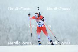 12.01.2024, Ruhpolding, Germany (GER): Nadia Moser (CAN) - IBU World Cup Biathlon, sprint women, Ruhpolding (GER). www.nordicfocus.com. © Manzoni/NordicFocus. Every downloaded picture is fee-liable.