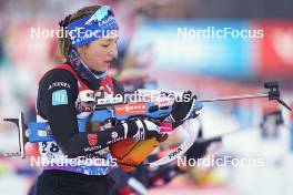 12.01.2024, Ruhpolding, Germany (GER): Franziska Preuss (GER) - IBU World Cup Biathlon, sprint women, Ruhpolding (GER). www.nordicfocus.com. © Thibaut/NordicFocus. Every downloaded picture is fee-liable.